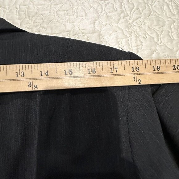 NWT Karen Scott Blazer Jacket Career Black Two-Button Pockets Women's Size 16W - Picture 11 of 11
